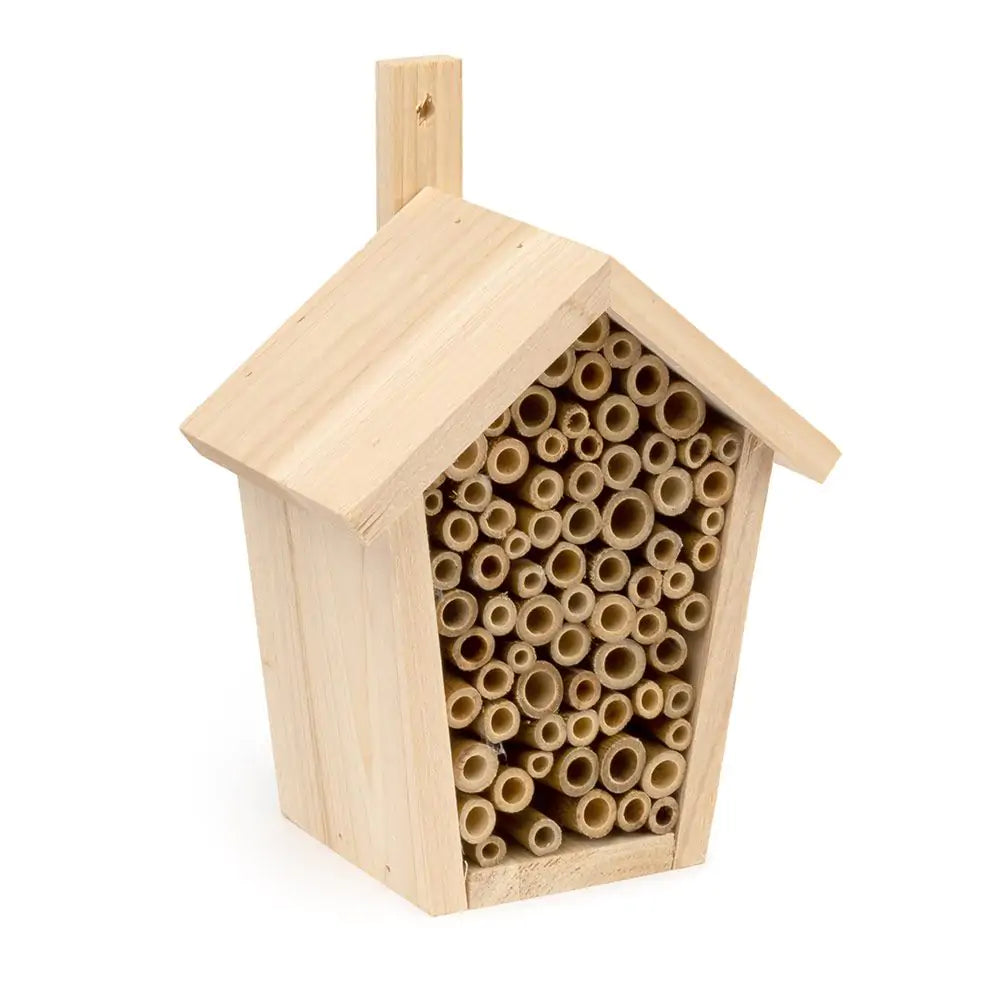 Insectenhuis, bijenhotel Pinta voor solitaire bijen, hout, bamboo, bijenhuis